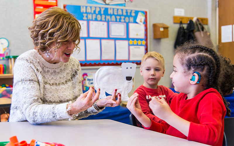 Deaf & HardofHearing Preschool Barber National Institute